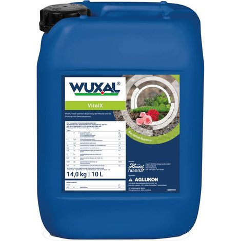 WUXAL VitalX 10 l – Engrais complet pour plantes, enrichi en oligo-éléments