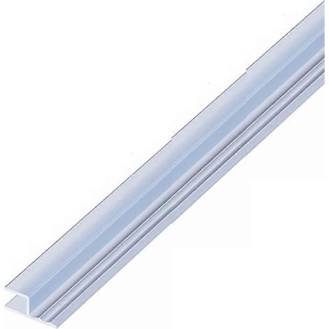[RM] Striscia di tenuta in gomma a forma di H da 5 m per vetro, striscia di tenuta in silicone da 6 mm per box doccia del bagno, guarnizione in gomma per finestre (1/5)