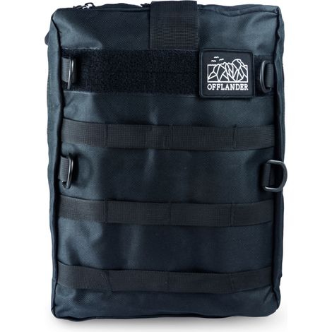 Marsupio tattico Offlander MOLLE con velcro, taglia grande, nero (1/5)