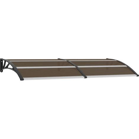 Door Canopy Black 240x100 cm PC vidaXL