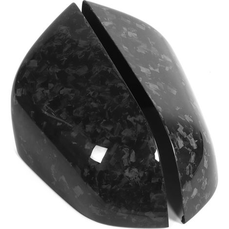 Paire de coques adhésives pour rétroviseurs extérieurs, en fibre de carbone, compatibles avec Tesla Model 3 (2018-2021) (1/5)