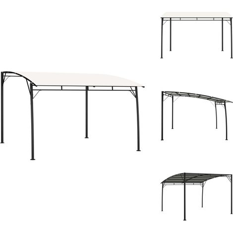Auvent pare-soleil de jardin 3x3x2,55 m Crème - Auvent De Jardin - Parasol De Jardin - Abri Solaire - Tente De Jardin - Structure Extérieure (1/5)