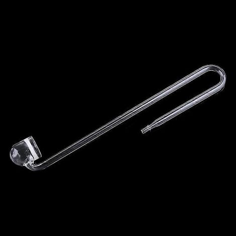 Verre Diffuseur CO2 Atomiseur Transparent pour Plantes Aquarium Forme U R S - Compatible avec Aquascaping Décoration Bulles Fines.