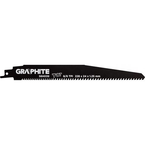 Lame de scie sauteuse graphite 56h039 228 mm 8 6 TPI