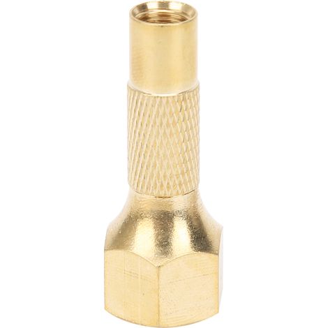 Mandrin de gonflage portable en laiton à visser, filetage interne NPT 1/4", pour voiture, vélo et moto. (1/5)