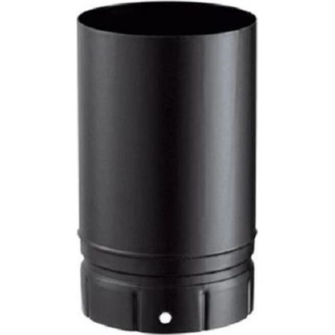 Poujoulat – Conduit de fumée émaillé noir mat Ø150 L.500 – Pour raccordement poêles à bois – 56150904