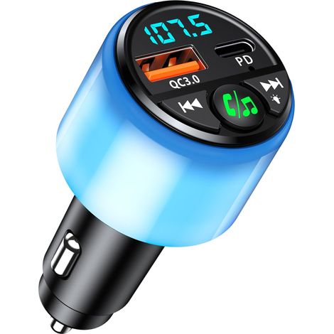 Bluetooth 5.3 FM Transmitter, [PD 30W (1/5)