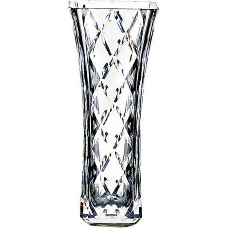 Vase à Fleurs incassable décoratif Brillant comme du Verre, Vase Moderne Plus Solide Que Les vases en Plastique et en Acrylique, Cadeau de 20,3 cm de Haut (Transparent, Large A)