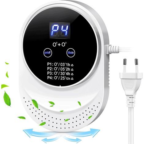 Purificateur d'air générateur d'ozone 300 mg/h – Stérilisation 99,99 % – Pour espaces jusqu'à 30 ㎡ – Élimine formaldéhyde et odeurs (1/5)