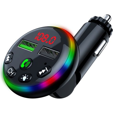 F13 New Car MP3 Player, Car Bluetooth Player, Dual USB Car Cigarette Lighter, Car Charger, Car MP3 Player (1/3)