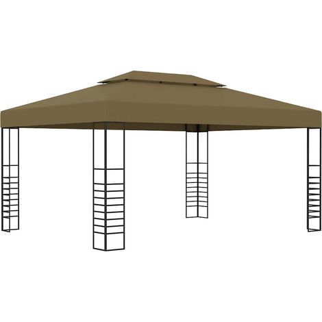 Pavillon 3x4 m Taupe 180 g/m²