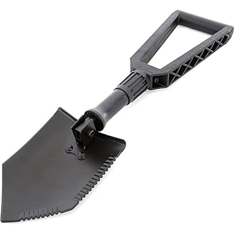 Pelle Trifold - Lame En Acier Carbone À Double Denture - Poignée En Nylon Renforcé Fibres - Pour Véhicule Tout-Terrain - 1 Pièce (1/3)