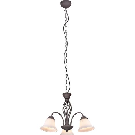 Lampadario da Interno E27 in Metallo Ruggine (1/2)
