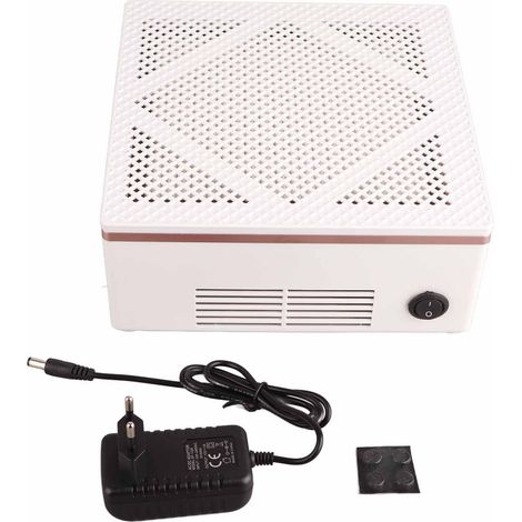 Nettoyeur d'ongles de bureau Shoufeng XZMUV-M101 avec filtre, silencieux et aspirateur de poussière, conforme aux normes européennes, blanc. (1/5)