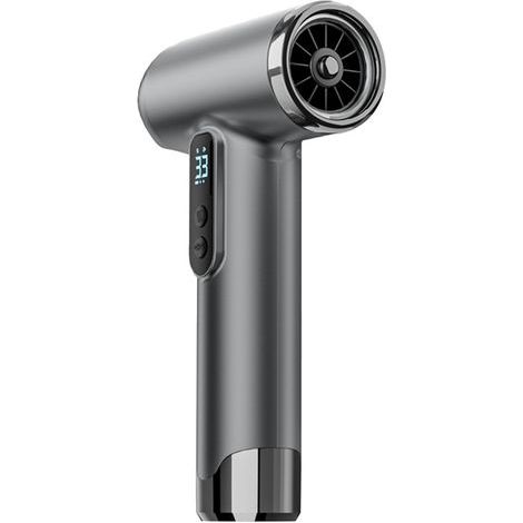 Professionnel Sans Fil Sèche Cheveux 100000RPM 15000mAh USB Rechargeable Voyage Sèche-Cheveux avec Buse pour La Maison Salon Dortoir Voyage En Plein Air Camping Plages (Silver) (1/5)