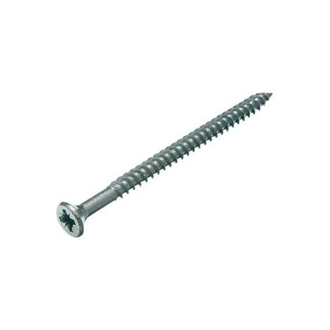 Lot de 400 vis à bois double filetage BZP en acier zingué 20,3 x 6,3 cm (1/2)