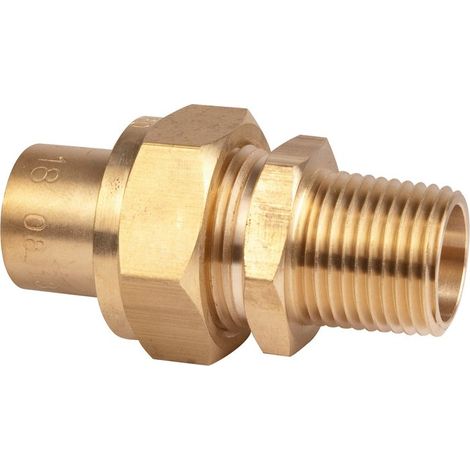 raccord 3 pièces - m - conique 6,25% - 18 - 15 x 21 - nf - banides et debeaurain 75202