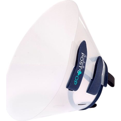 XL collo 49-57 cm / altezza L 30 cm: Collare protettivo Elisabettiano  in plastica e neoprene con chiusura a strappo regolabile LINEA POST-OP
