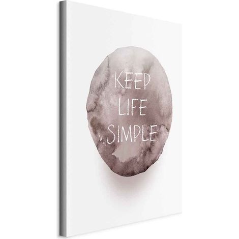 Bild – Keep Life Simple (1-teilig) vertikal (1/5)