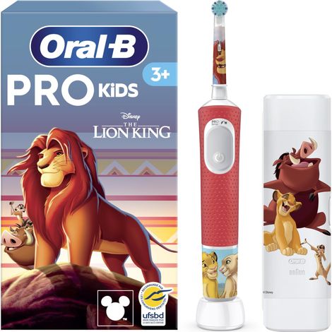 Brosse à dents électrique pour enfants, Disney Le Roi Lion, étui de voyage