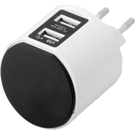 Chargeur double USB 3,15A avec support extractible pour smartphones SIMON (1/5)