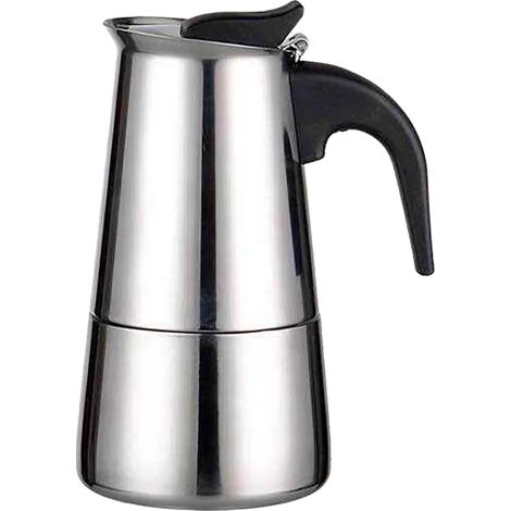 Cafetera Moka, acero inoxidable, diseño compacto, 200 ml (1/2)