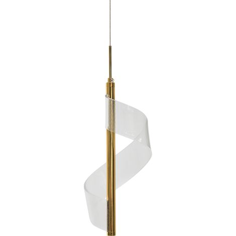 Lámpara colgante lámpara de techo metal sala de estar moderna estilo moderno hélice dorado Sarela