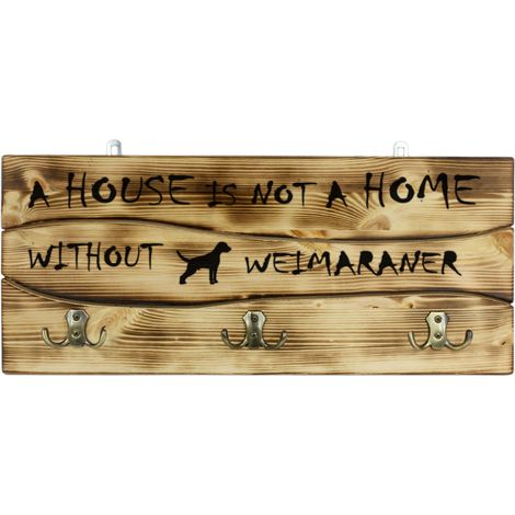 Weimaraner - percha con forma de perro, expositor de medallas, decoración del hogar de Art-Dog (1/5)