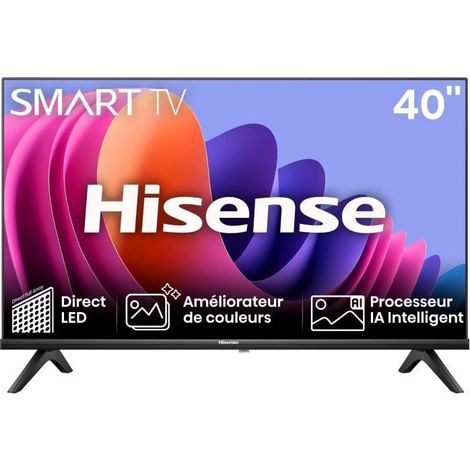 TV LED - HISENSE - 40A4N - 40 (100 cm) - Bords ultra fins - Full HD (1920x1080) - Smart TV - 2xHDMI (1/5)
