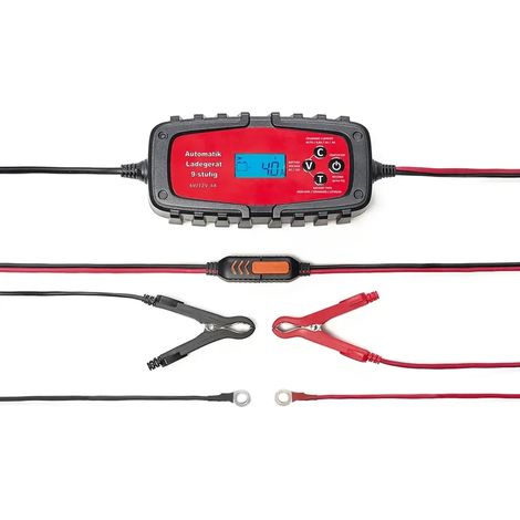 Battery charger for car & motorcycle 4A, 6/12 Volt (1/3)