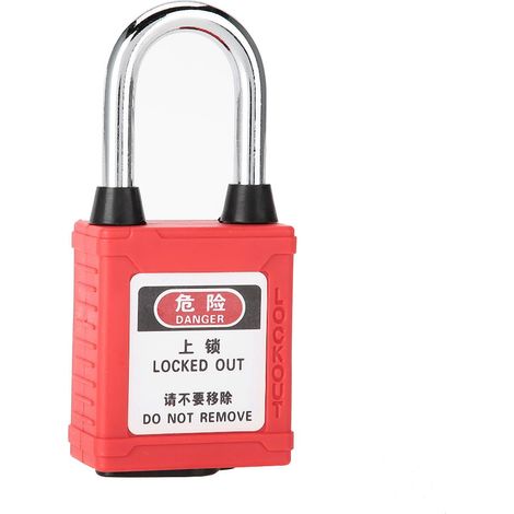 Cadenas de sécurité anti-poussière en nylon pour poutre en acier, cadenas de consignation/d'isolement (1/5)
