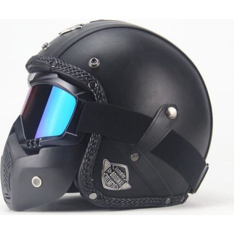 Casque Moto - Visière Anti-Uv Et Anti-Rayures - Pour Utilisation Urbaine Et Loisirs Extérieurs - Taille M À XXL