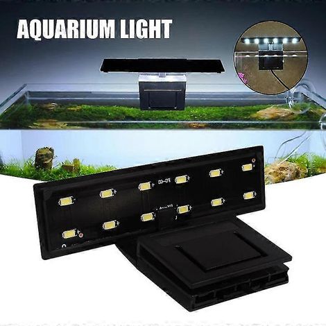 Lampe LED à pince pour aquarium, petite lampe LED décorative pour aquarium d'eau douce et d'eau de mer planté (1/5)