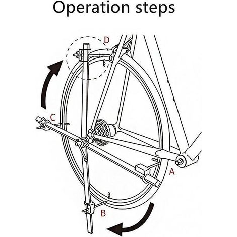 Correcteur de crochet de queue pour dérailleur arrière de vélo de route, jauge d'alignement de cintre de dérailleur arrière en acier inoxydable multifonction (1/3)