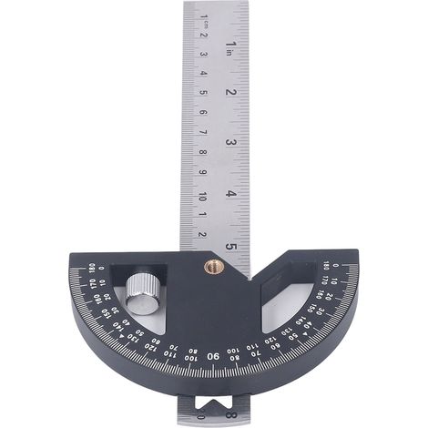 Règle d'angle en aluminium 20 cm pour traçage précis et menuiserie fine (1/5)