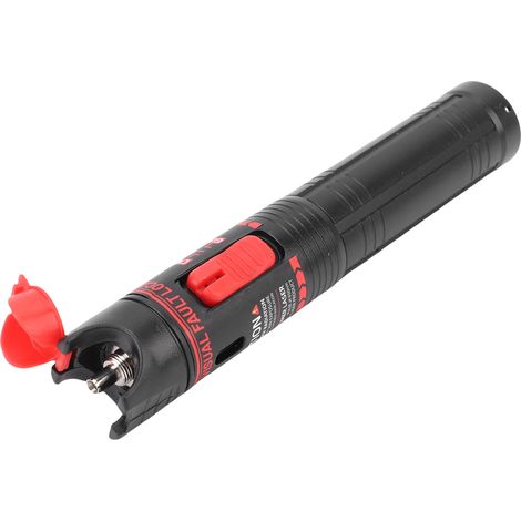 Stylo testeur de fibre optique 30 km, localisateur visuel de défauts, source de lumière rouge, testeur de câbles optiques rechargeable (1/5)