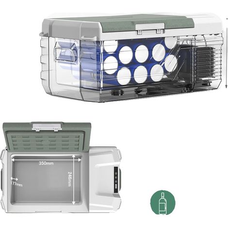 Réfrigérateur Portable, Capacité de 15L, Alimentation Double, 15L (1/2)