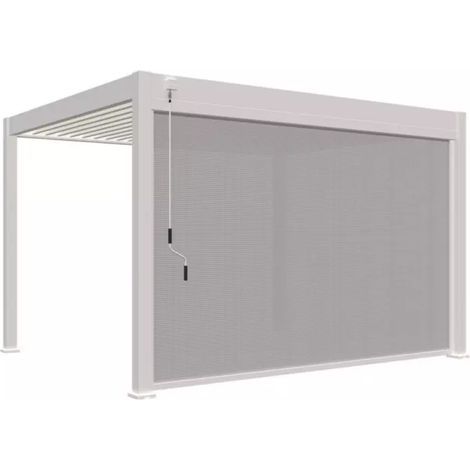Tenda laterale motorizzata 4M OMBREA VS - Bianco
