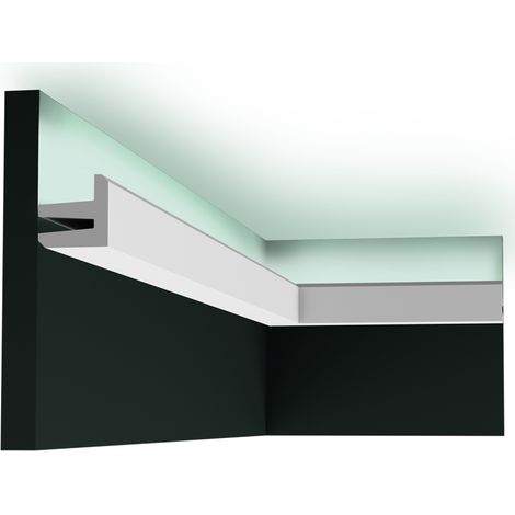 Cornisa Orac Decor C380 MODERN L3 Moldura para luz indirecta Moldura para decoración de pared y techo 2m (1/4)
