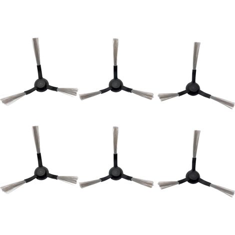 Set di 6 spazzole laterali di ricambio per l'aspirapolvere robot Wyze WVCR200S, accessori progettati per rimuovere polvere, sporco e detriti da bordi e angoli. (1/5)