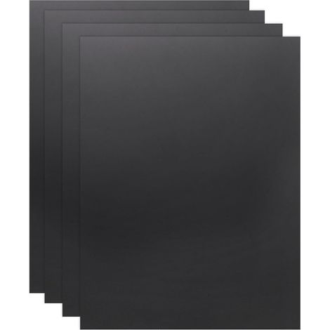 Lot de 4 Feuilles en Plastique ABS Rigide et Flexible 203 x 305 x 1 mm Noir (1/5)