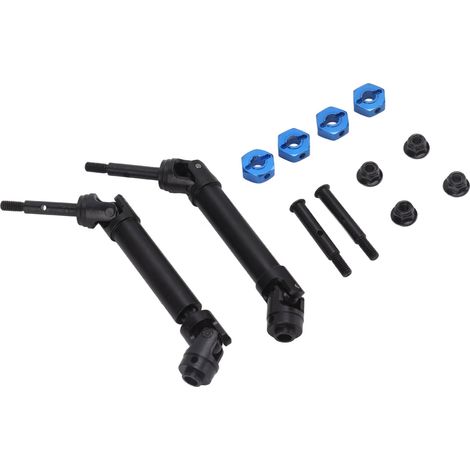 Arbre de transmission arrière séparé en acier CVD pour voiture RC Traxxas Slash 4x4 HQ727 Short Truck (noir) (1/5)