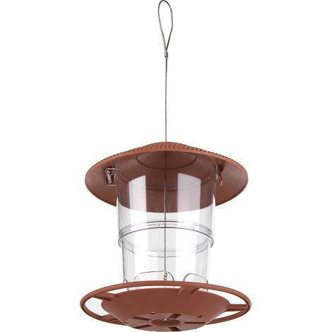 Mangeoire suspendue pliable pour oiseaux sauvages, avec cordelette, idéale pour jardin, terrasse ou patio. (1/5)