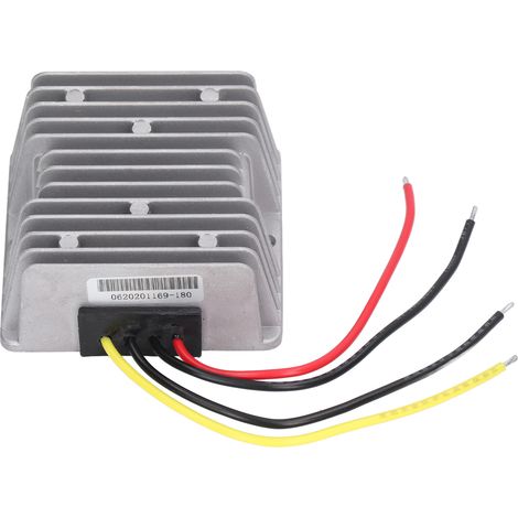 DC/DC-Spannungsregler aus Aluminium, 12V/24V auf 12V 5A Abwärtswandler für LEDs und Motoren, Stabilisator-/Reduziermodul (1/5)