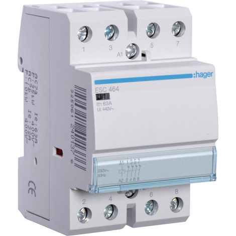 Hager ESC464 contactor 63 A 4P 230 V 50 Hz