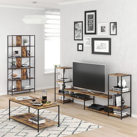 Meuble tv Fyrk, Bois antique, 226 x 93 cm, Vicco (1/5)