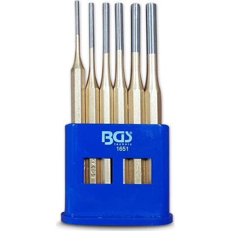 Chasse-Goupilles - 150 mm - Acier Chrome-Vanadium - Diamètres 3 4 5 6 7 8 mm - Lot de 6 (1/2)