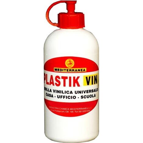 Colla vinilica plastik 250gr (tipo vinavil) legno carta cartone sughero