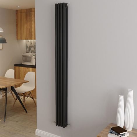 AICA 1800x200mm 3 Column Vertical Black Radiator Central Heating Cast Iron Style (1/5)