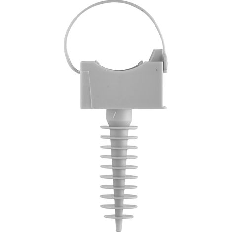 DEBFLEX - INSTACLIP + CHEVILLE Ø16 GRIS SACHET DE 10 - 709076 (1/4)